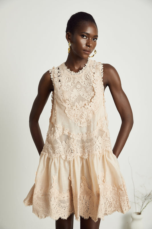 Dionne lace patch mini dress (US Only)