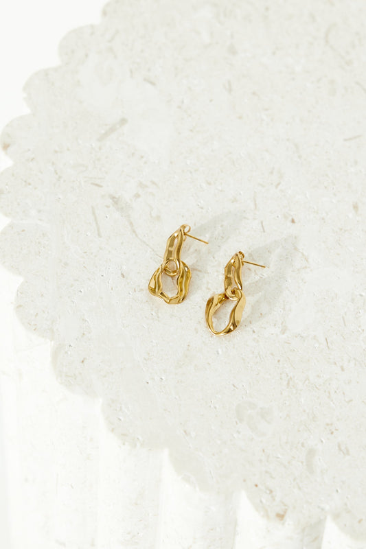 18k Gold Plated Drop Earrings