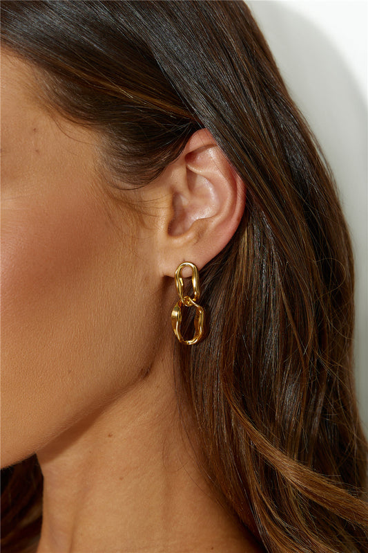 18k Gold Plated Drop Earrings