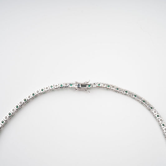 Héloïse Green Crystal Embellished Necklace
